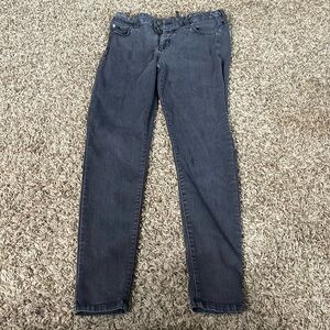 Faded black jeans. WORN